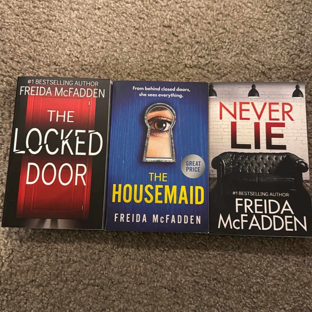 Set of 3 Freida McFadden books